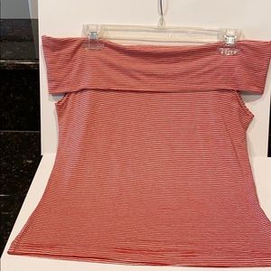 MODA INTERNATIONAL FOLD-OVER SHOULDER TOP!!